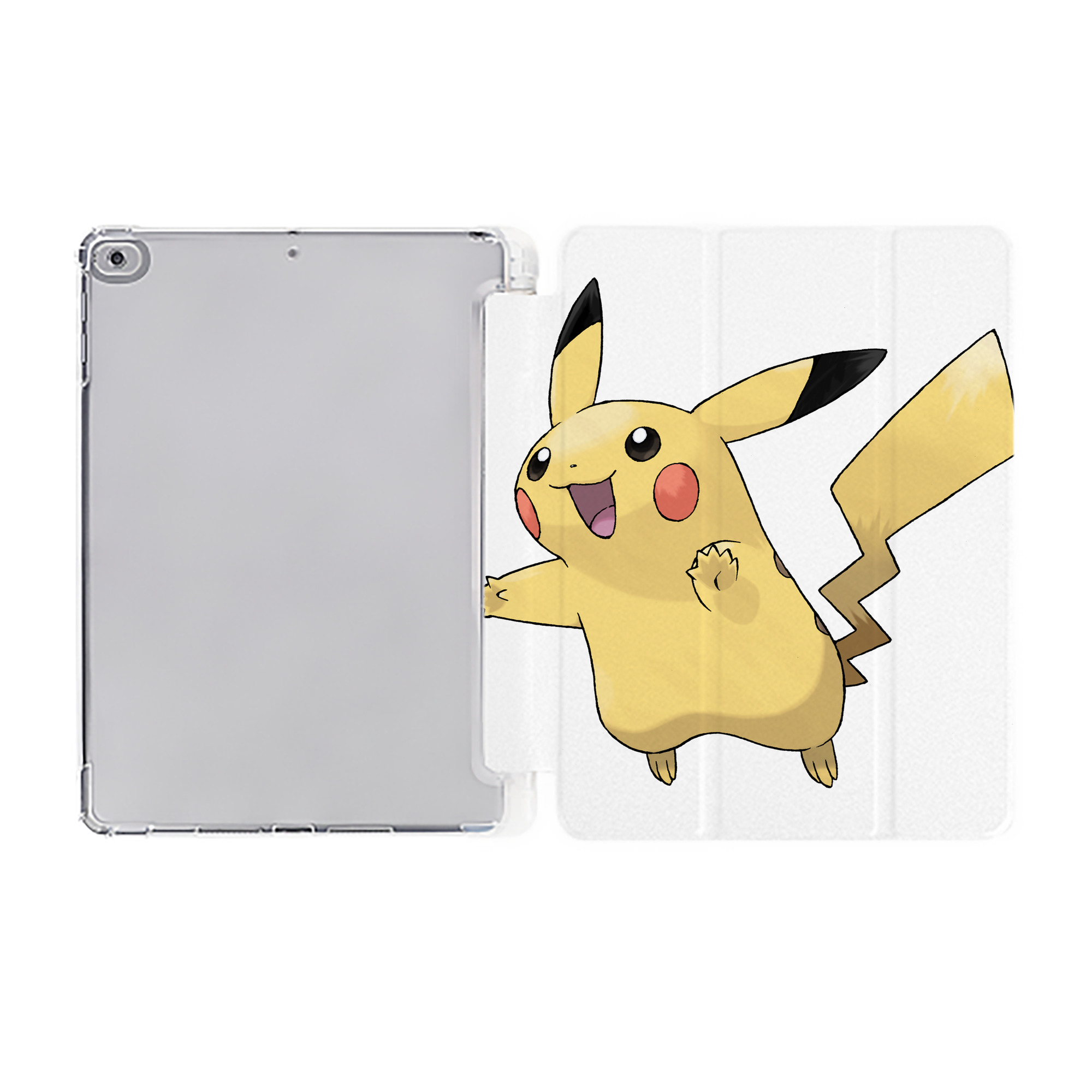 （画像用） ポケットモンスター Pokémon IPad ケース ペン収納付き 三つ折りスタンド PUレザー×シリコン 対応機種9.5/10.5/10.9インチ